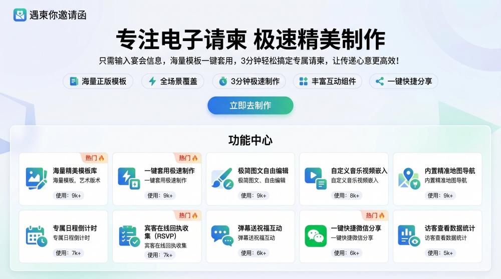 告别低效设计！商业会议电子邀请函这样做，小白也能零成本速成